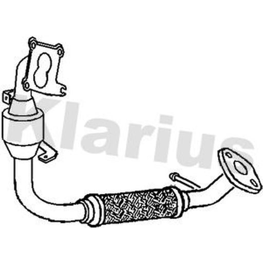Klarius Catalyst Type Approved With Pipe Front fits Ford Fiesta V 2001-2010 1.4