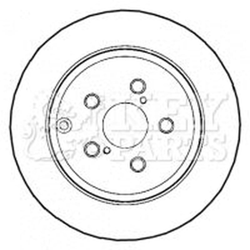 Key Parts Front & Rear Brake Discs & Pads fits Toyota Avensis 2003-2008 2.0 2.4