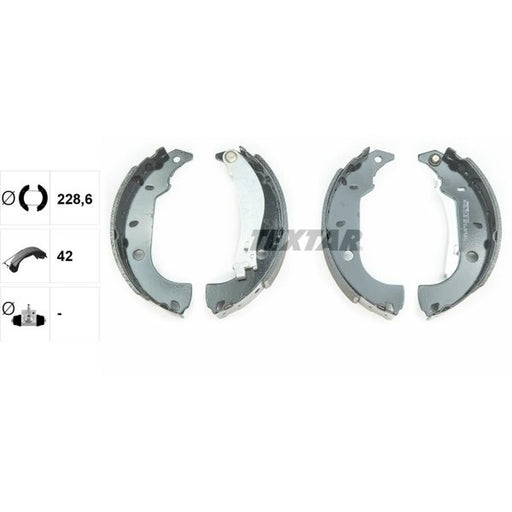 Textar Brake Shoe Set Axle Kit 91037000