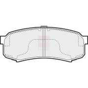 Apec Rear Brake Pad Set fits Mitsubishi Pajero/Shogun IV 2006-2007 3.2 3.8