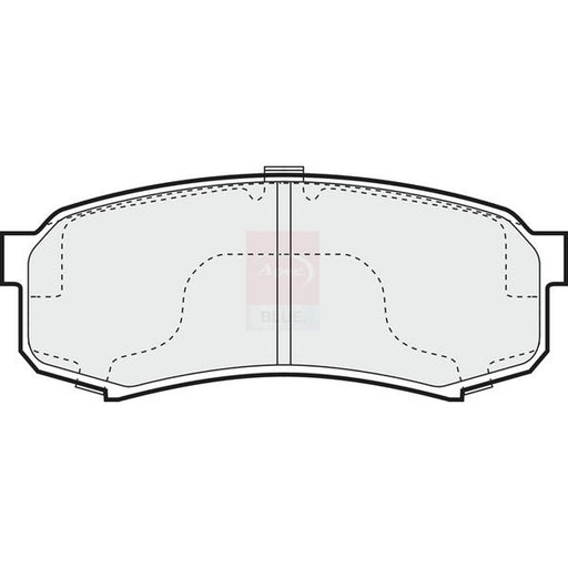 Apec Rear Brake Pad Set fits Mitsubishi Pajero/Shogun IV 2006-2007 3.2 3.8