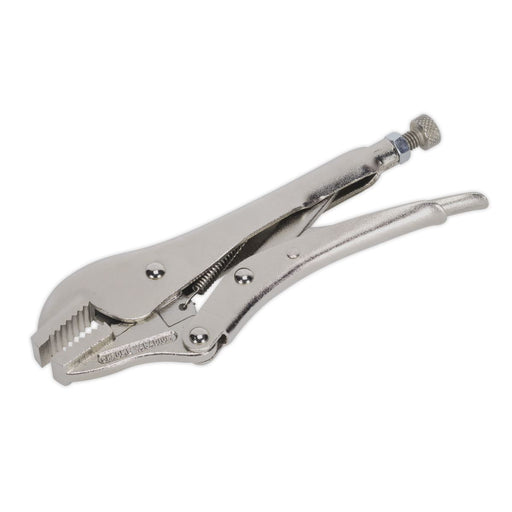 Sealey Locking Pliers Straight Jaws 185mm 0-30mm Capacity AK6822 Sealey - Dynamic Drive