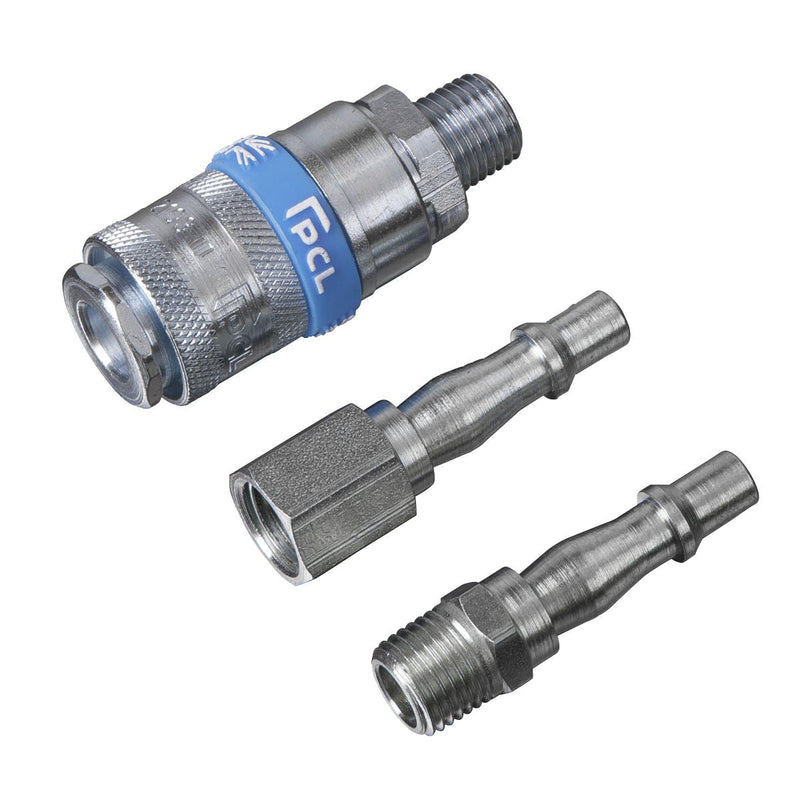 PCL PCL Air Tool Coupling Kit 1/4"BSP 3pc AC60 PCL - NN4 Online 