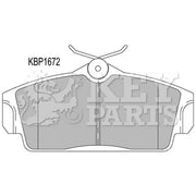 Key Parts 4 x Front Brake Pad Set fits Nissan Almera 2000-2006 1.5 1.8 2.2