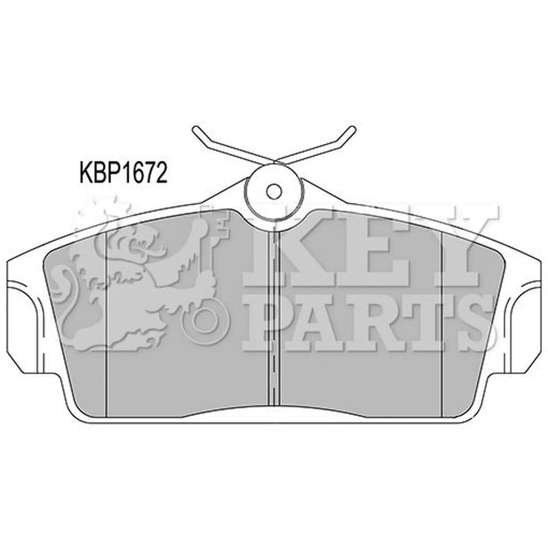 Key Parts 4 x Front Brake Pad Set fits Nissan Almera 2000-2006 1.5 1.8 2.2