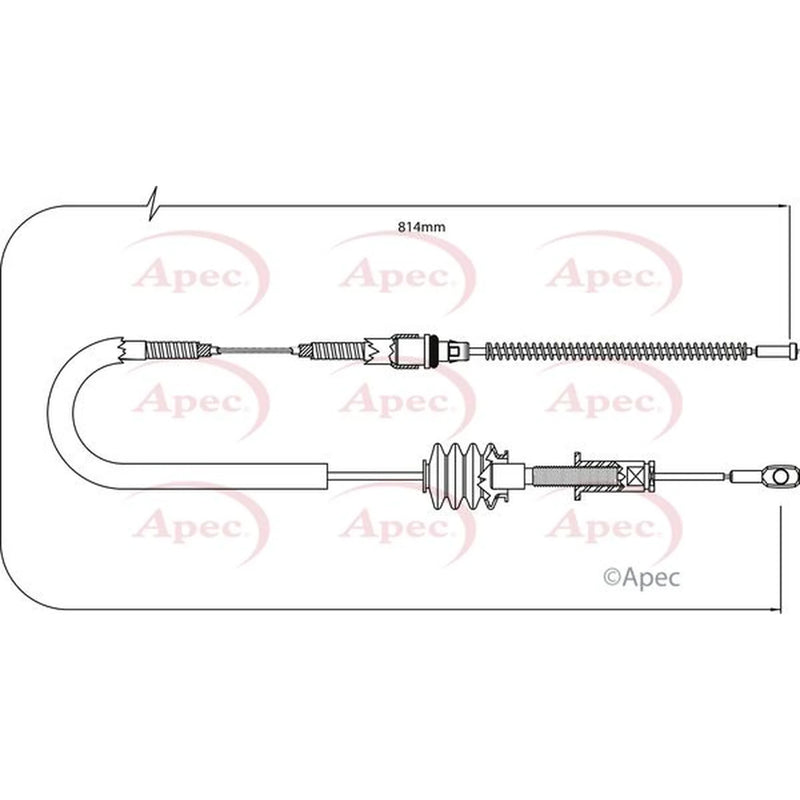 Apec Handbrake Cable Right Rear CAB1261