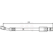 Apec Brake Hydraulic Hose Line Front fits Opel Combo Box Body 2001 on 1.6 1.7
