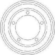 Abtex Brake Drum Assembly Rear fits Ford Transit 2006-2014 2.2