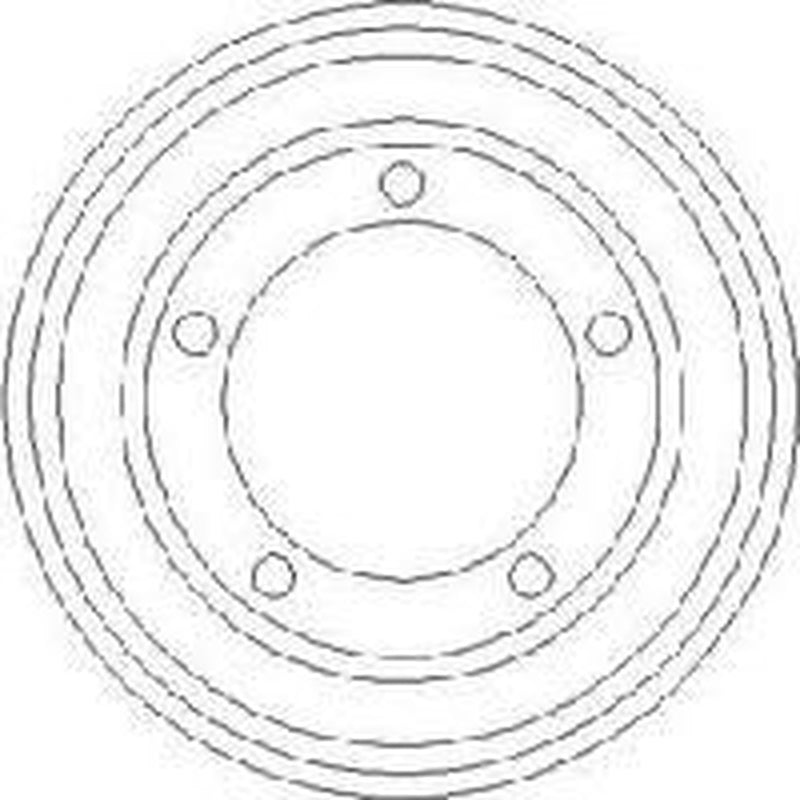 Abtex Brake Drum Assembly Rear fits Ford Transit 2006-2014 2.2