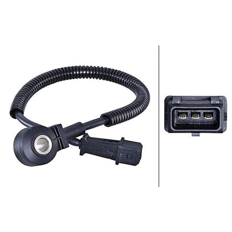 Hella Engine Knock Sensor fits Fiat 500X 2014-2020 1.6