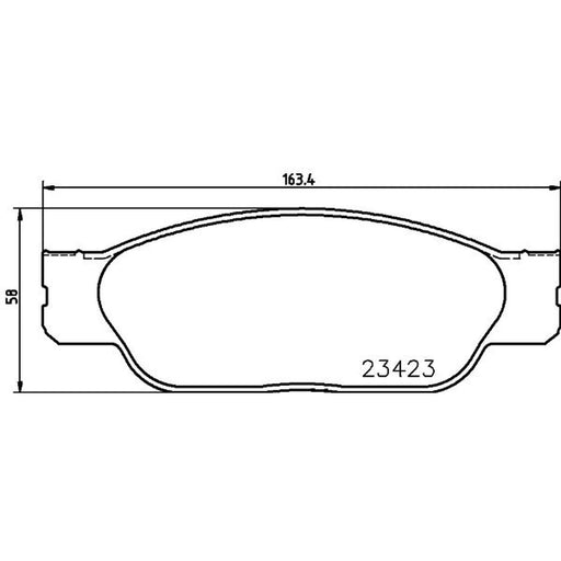 DON Front Brake Pad Set fits Ford Usa Thunderbird 2000-2005 4.0