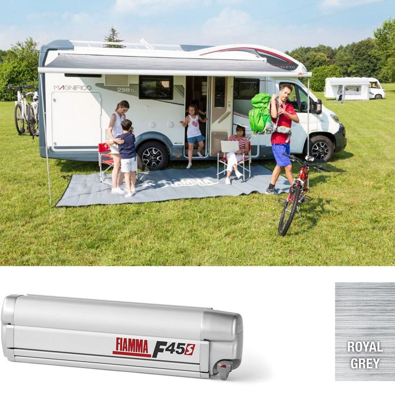 Fiamma Titanium F45S 450 Awning Royal Grey Fabric Fiamma - Dynamic Drive