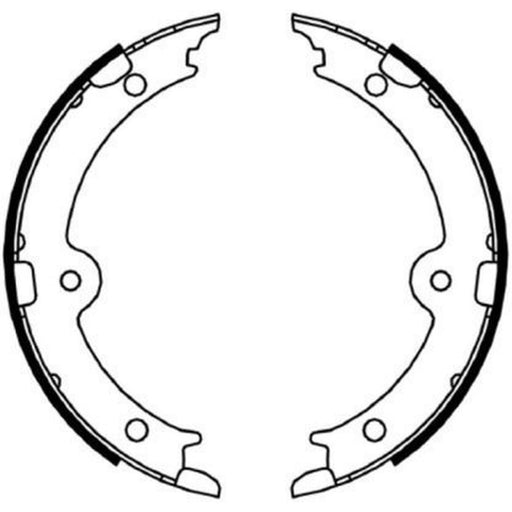Mintex Parking Brake Shoe Set fits Lexus Gs 2005-2011