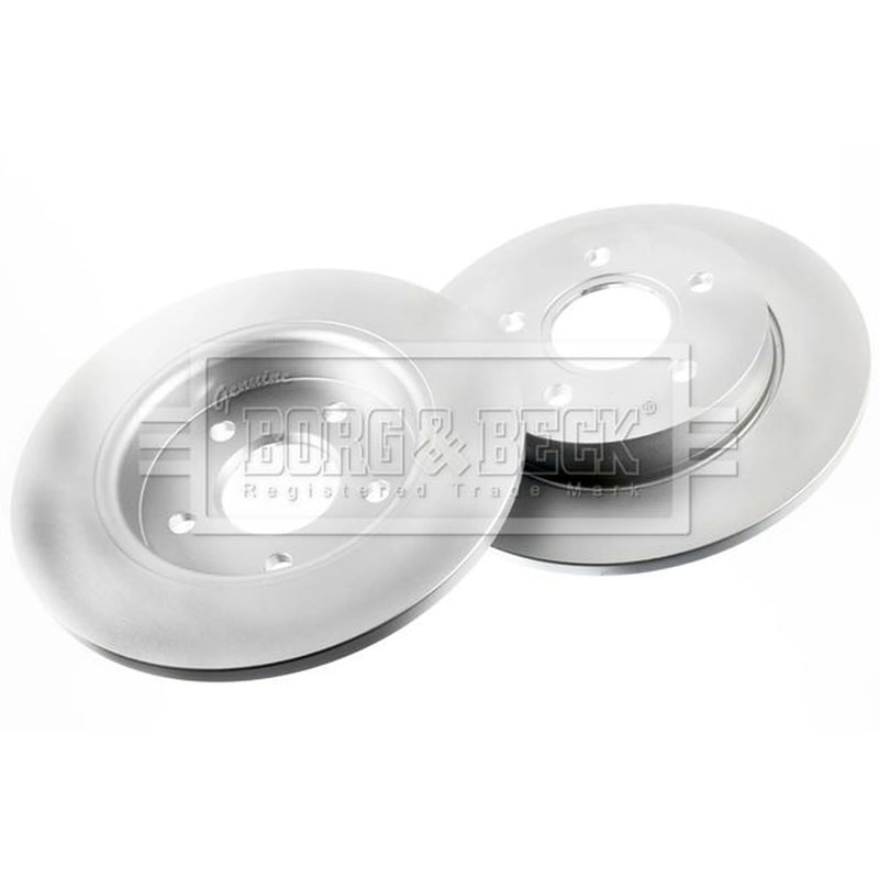 Borg & Beck 2 x Solid Rear Brake Discs BBD4476-x2