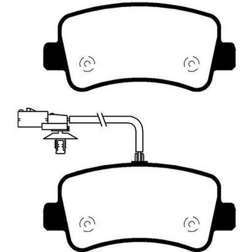 Abtex Rear Brake Pad Set fits Nissan Interstar 2021-2024