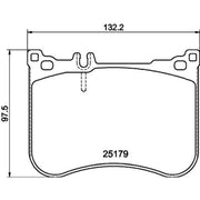 Mintex Front Brake Pad Set fits Mercedes-Benz Cls 2018 on 257.361