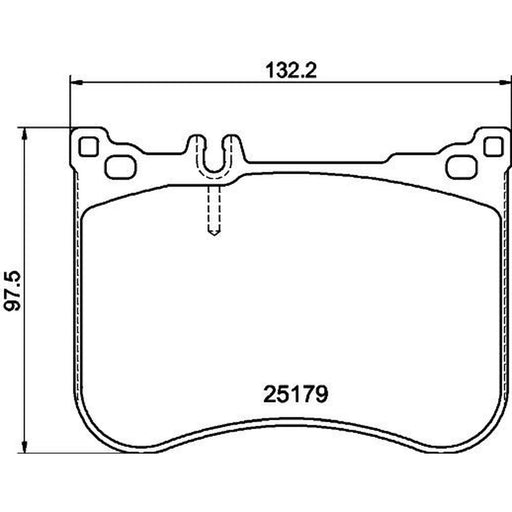Mintex Front Brake Pad Set fits Mercedes-Benz Cls 2018 on 257.361