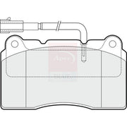 Apec Front & Rear Pads fits Alfa Romeo Giulietta 2010-2020 1.4 1.6 1.8 2.0