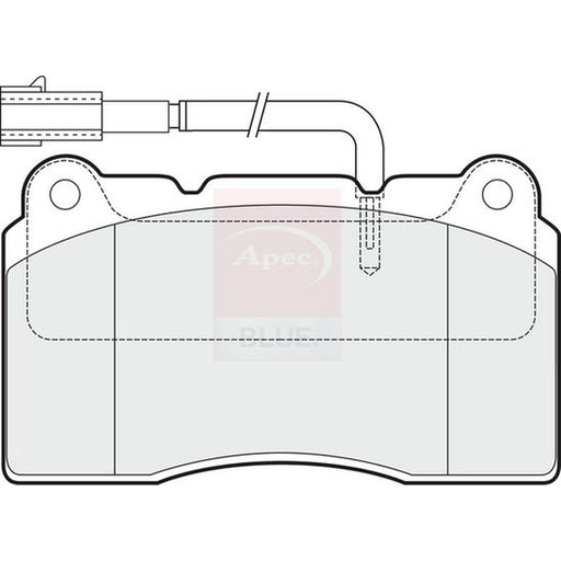 Apec Front Brake Pad Set fits Alfa Romeo 159 2005-2011 2.2 3.2