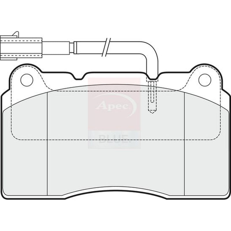 Apec Front Brake Pad Set fits Alfa Romeo 159 2005-2011 2.2 3.2