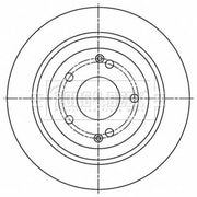 Borg & Beck 2 x Solid Rear Brake Discs BBD5497