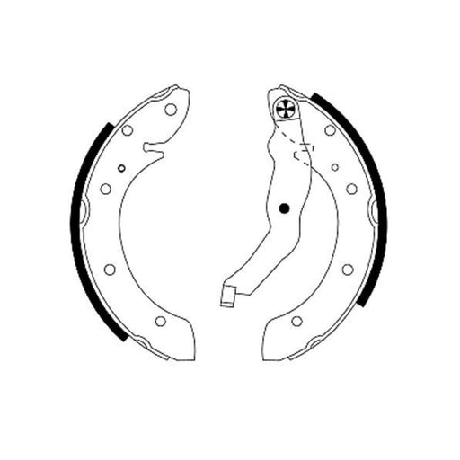 Mintex Brake Shoe Set Axle Kit fits Renault Laguna I 1995-2001