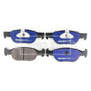 Borg & Beck Front Brake Solid Discs & Pads fits Fiat Punto 1997-2006 1.2 188.233
