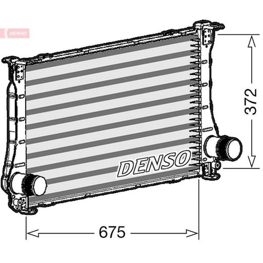 Denso Intercooler (Charge Air Cooler) fits Toyota Avensis 2015-2018 1.6