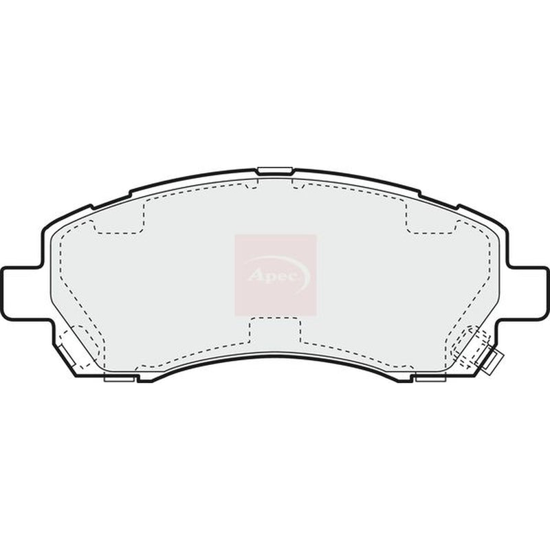 Apec Front Brake Pad Set fits Subaru Impreza 1995-2006 1.6 2.0