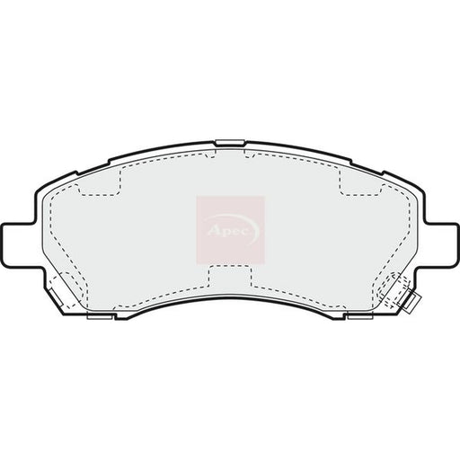 Apec Front Brake Pad Set fits Subaru Impreza 1995-2006 1.6 2.0