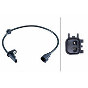 Hella ABS Wheel Speed Sensor Rear 6PU 358 252-481