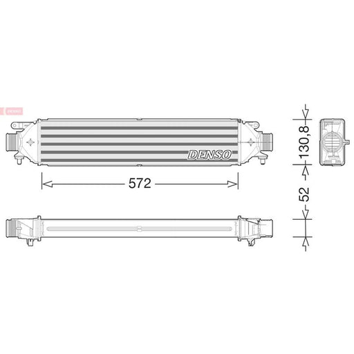 Denso Intercooler (Charge Air Cooler) fits Alfa Romeo Giulietta 2015-2020 1.6