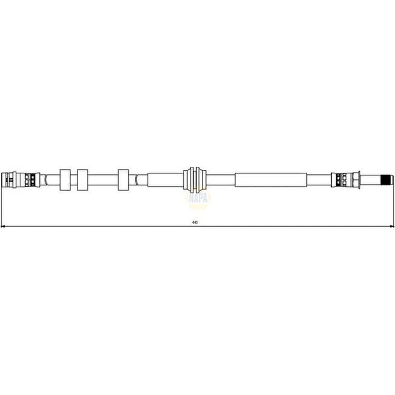 NAPA Brake Hydraulic Hose Line Rear NBH1153