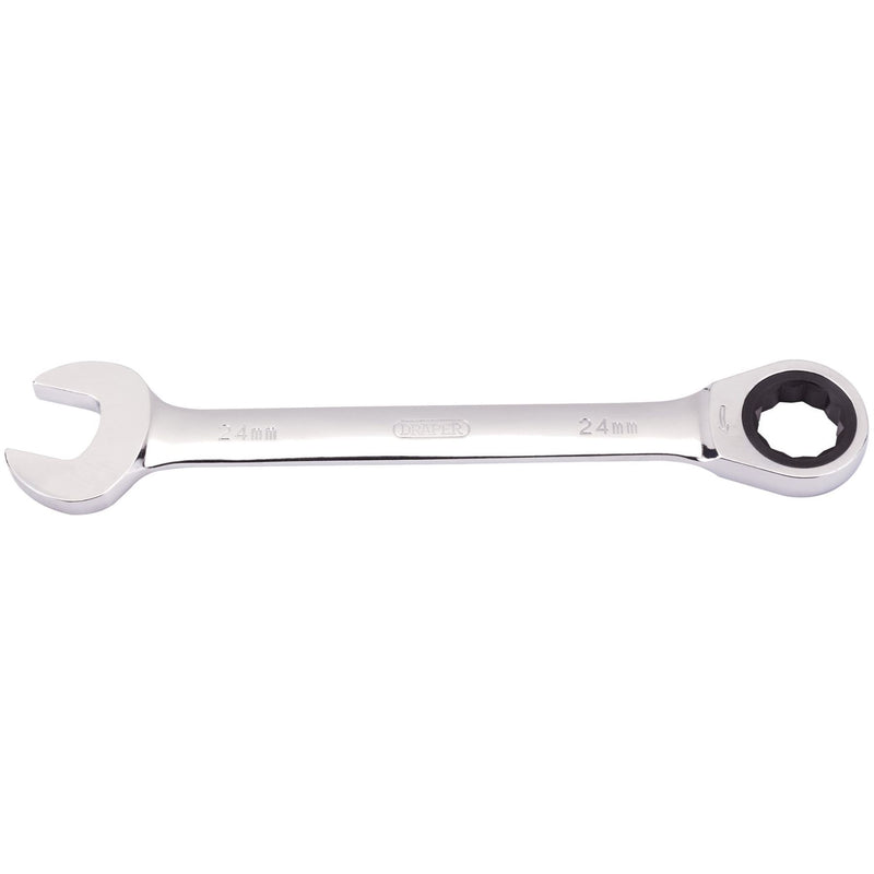 Draper Metric Ratcheting Combination Spanner, 24mm 31023 Draper - Dynamic Drive