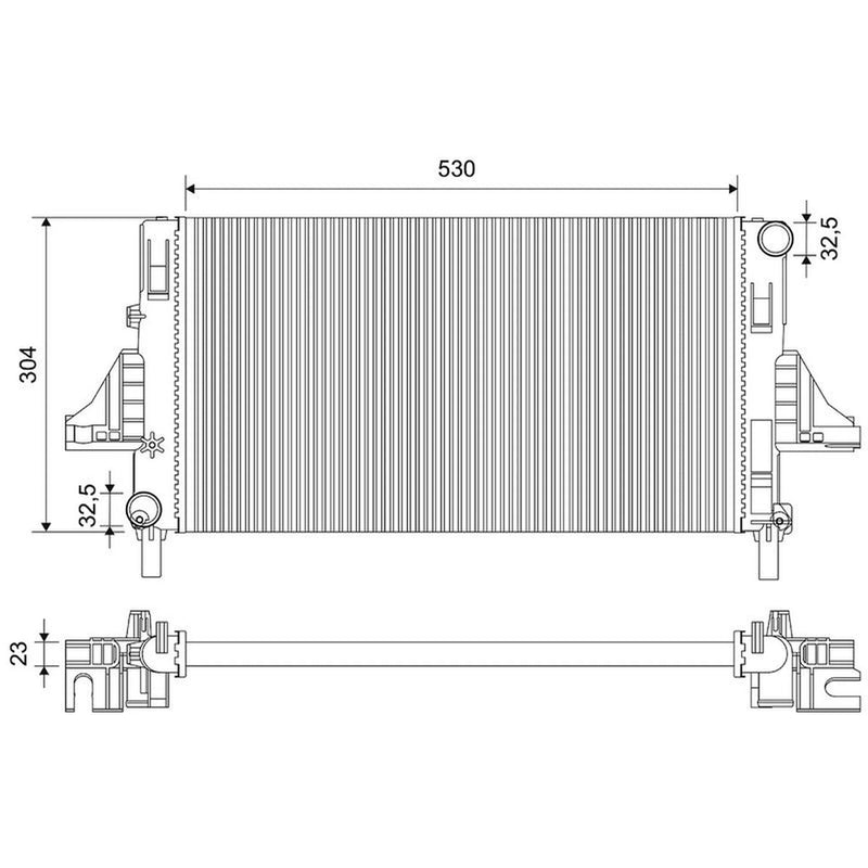 Valeo Engine Radiator 735054