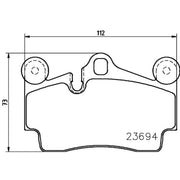 Mintex Rear Brake Pad Set fits Audi Q7 2006-2015 3.0 3.6 4.2 6.0