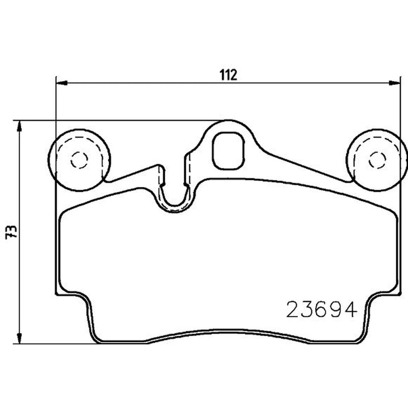 Mintex Rear Brake Pad Set fits Audi Q7 2006-2015 3.0 3.6 4.2 6.0