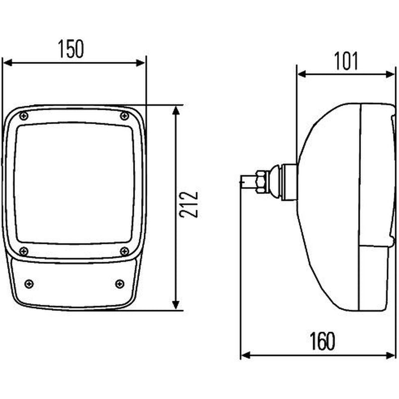 Hella Headlight Headlamp T4W Right