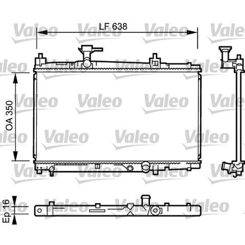 Valeo Engine Radiator 734842