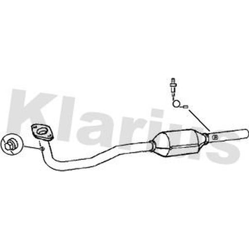Klarius Catalyst Type Approved With Pipe fits Dacia Logan 2004 on 1.4 1.6