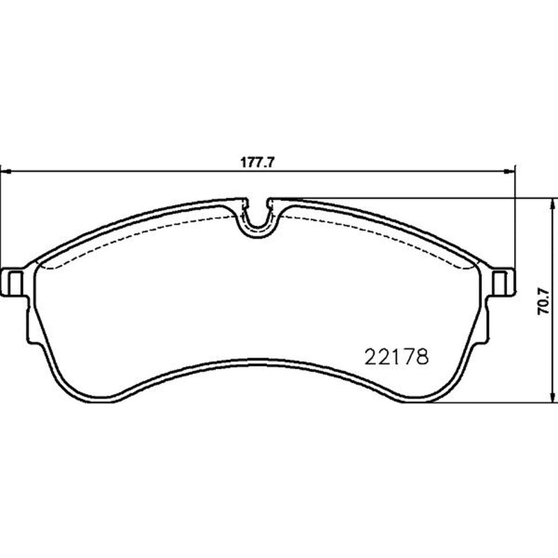 DON Front Brake Pad Set fits Man Tge 2017-2024 2.0
