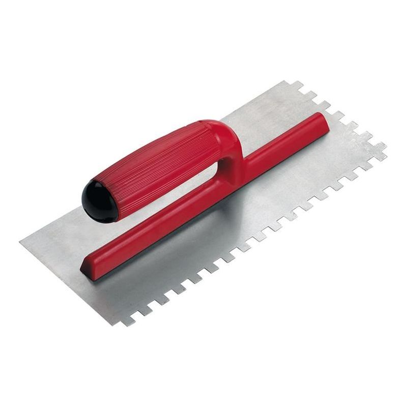 Rubi Tiling Tools PRO Steel Notched Trowel 11 x 4in x 3/8in Notch RUBI TILING TOOLS - Dynamic Drive