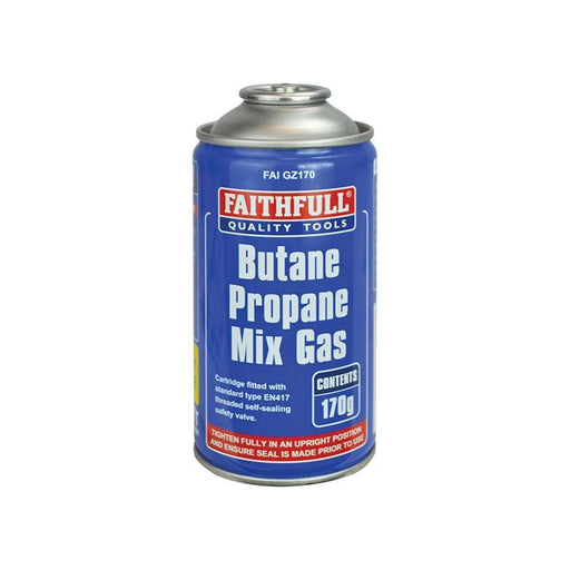 Faithfull Butane Propane Mix Gas Cartridge 170g Faithfull - Dynamic Drive