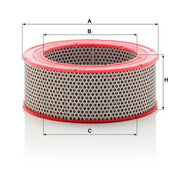 MANN-FILTER Engine Air Filter fits Renault 6 1970-1987 1.1
