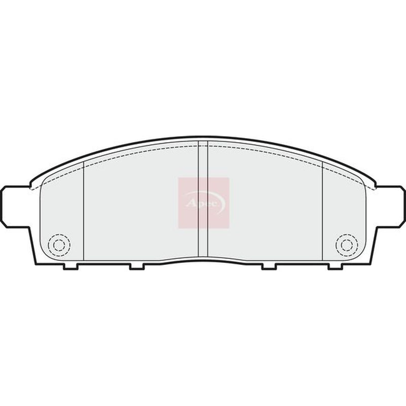 Apec Front Brake Pad Set fits Mitsubishi L200 / Triton 2005-2015 2.5