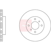 Apec Front Brake Vented Discs & Pads fits Nissan Silvia 1991-1993 2.0