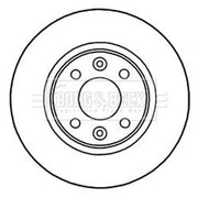 Borg & Beck Front Brake Discs & Pads fits Smart Fortwo 2017 on 453.391 453.491