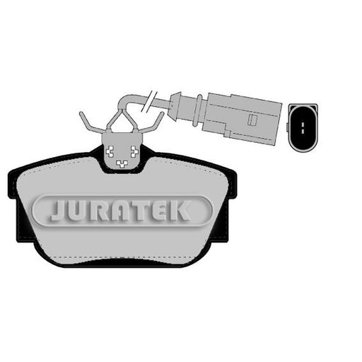 Juratek Rear Brake Pad Set fits Seat Alhambra 1996-2010 1.8 1.9 2.0 2.8