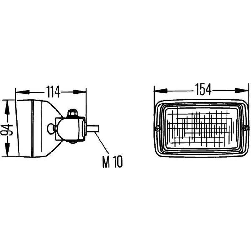 Hella Worklight High fits Case Ih Cs 1996 on