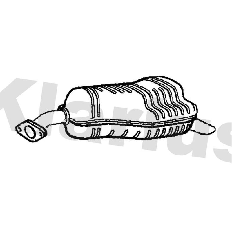 Klarius Box With Tail Pipe Rear fits Kia Rio II 2005-2011 1.4